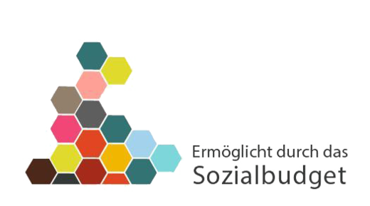 Logo. Ermöglicht durch das Sozialbudget.